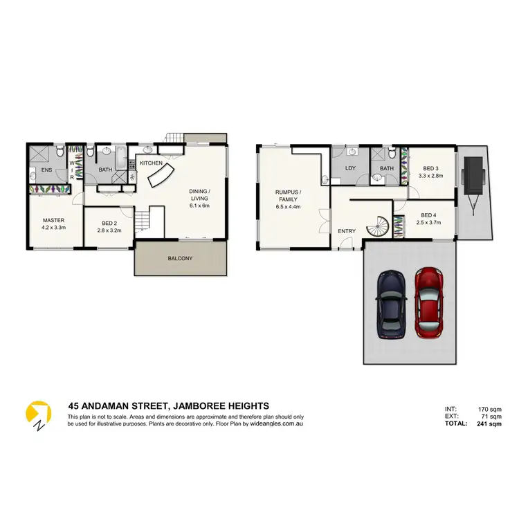 Floorplan of Homely house listing, 45 Andaman Street, Jamboree Heights QLD 4074