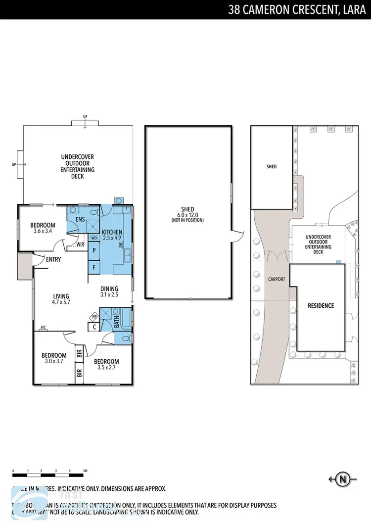 Floorplan of Homely house listing, 38 Cameron Crescent, Lara VIC 3212