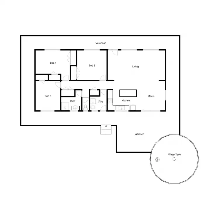 Floorplan of Homely house listing, 2381 Midland Highway, Swanpool VIC 3673