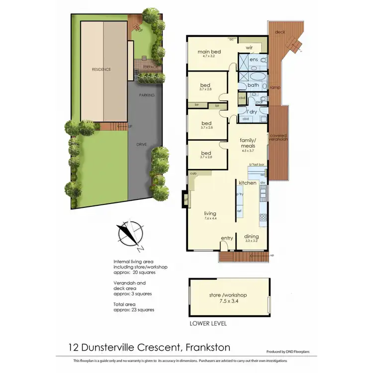 Floorplan of Homely house listing, 12 Dunsterville Crescent, Frankston VIC 3199