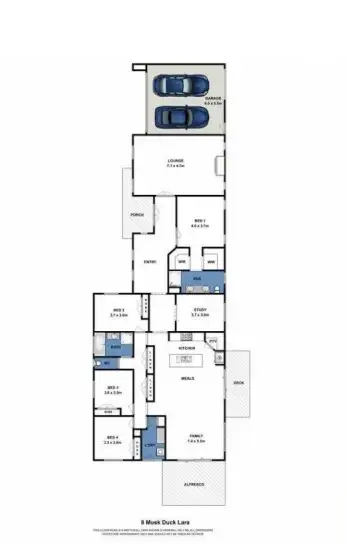 Floorplan of Homely house listing, 8 Musk Duck Court, Lara VIC 3212