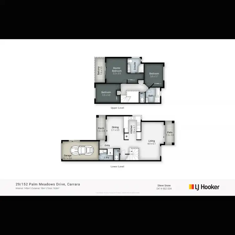 Floorplan of Homely townhouse listing, 29/152 Palm Meadows Drive, Carrara QLD 4211