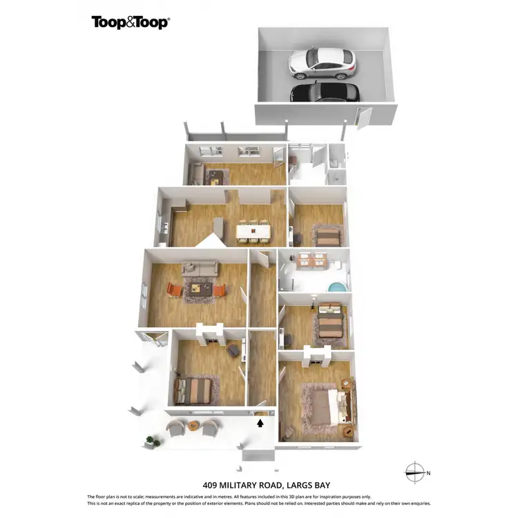 Floorplan of Homely house listing, 409 Military Road, Largs Bay SA 5016