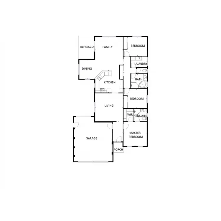 Floorplan of Homely house listing, 5 Wren Court, Wodonga VIC 3690