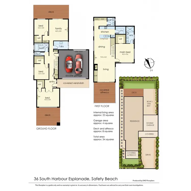 Floorplan of Homely house listing, 36 South Harbour Esplanade, Safety Beach VIC 3936