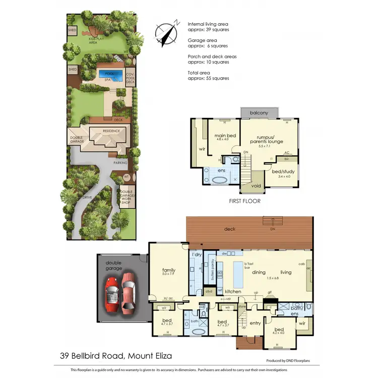 Floorplan of Homely house listing, 39 Bellbird Road, Mount Eliza VIC 3930