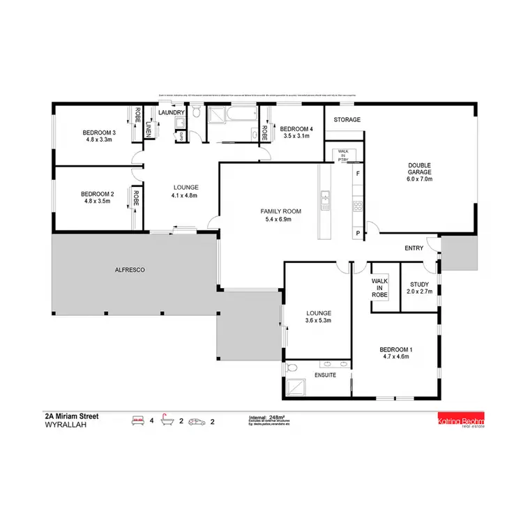 Floorplan of Homely house listing, 2A Miriam Street, Wyrallah NSW 2480