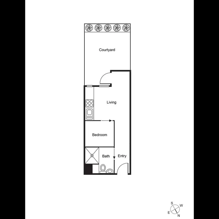 Floorplan of Homely apartment listing, 605/42 Porter Street, Prahran VIC 3181