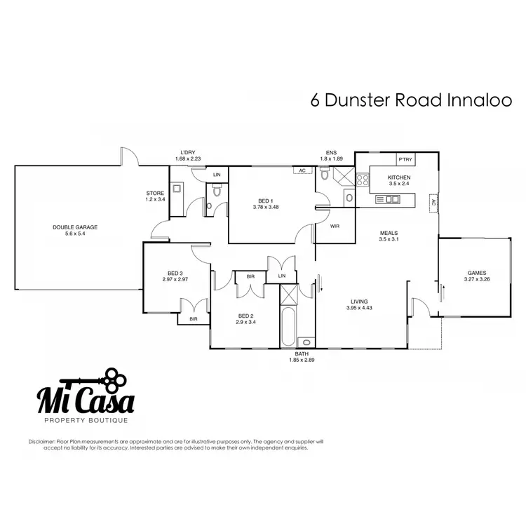 Floorplan of Homely villa listing, 6 Dunster Road, Innaloo WA 6018