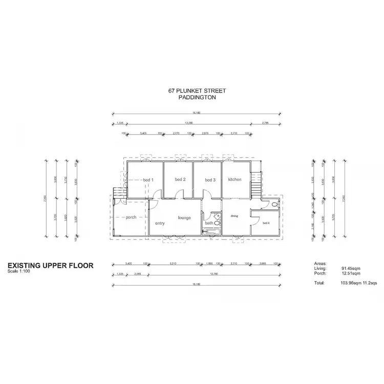 Floorplan of Homely house listing, 67 Plunkett Street, Paddington QLD 4064