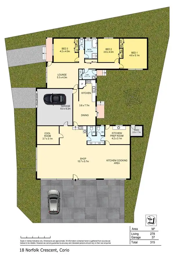 Floorplan of Homely house listing, 18 Norfolk Crescent, Corio VIC 3214
