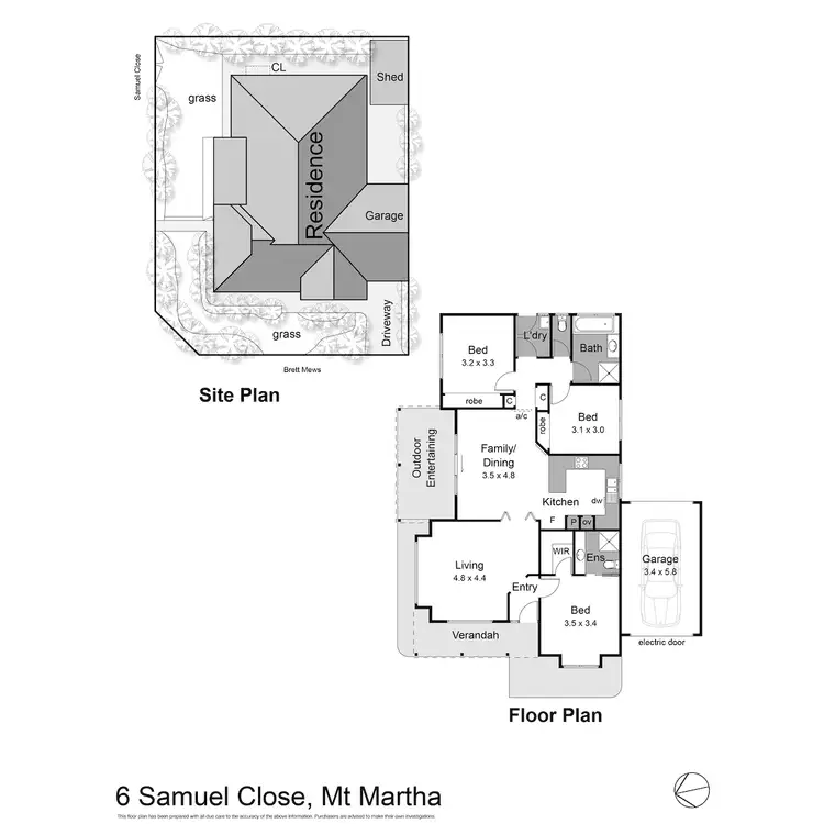 Floorplan of Homely house listing, 6 Samuel Close, Mount Martha VIC 3934