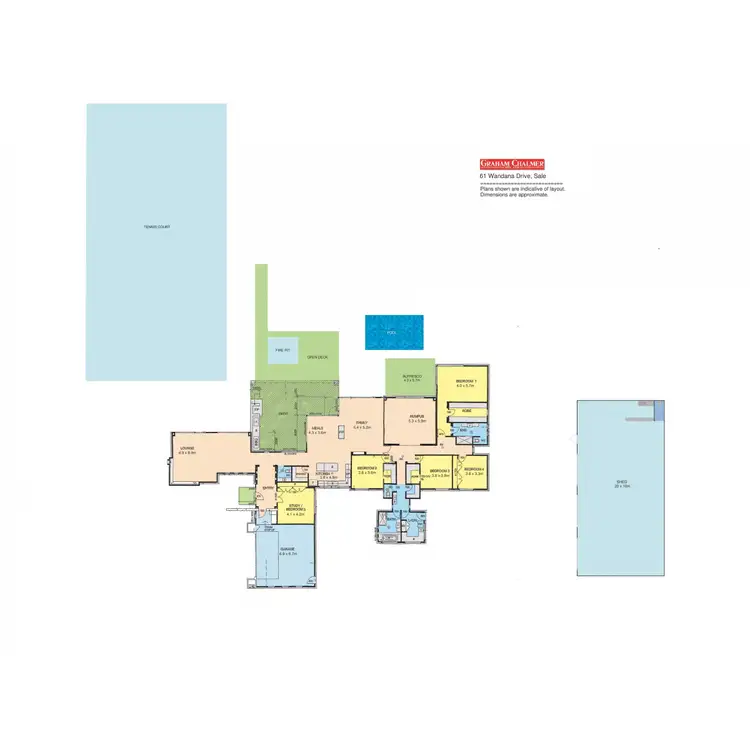 Floorplan of Homely house listing, 61 Wandana Road, Sale VIC 3850