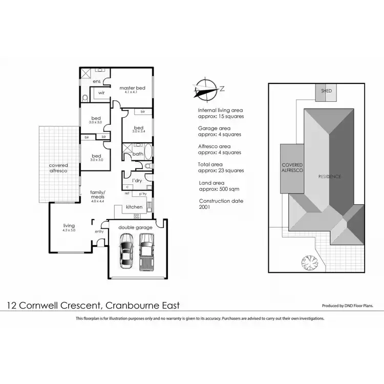 Floorplan of Homely house listing, 12 Cornwell Crescent, Cranbourne East VIC 3977