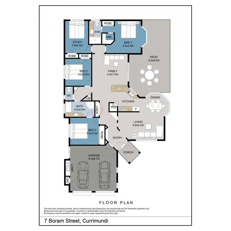 Floorplan of Homely house listing, 7 Boram Street, Currimundi QLD 4551