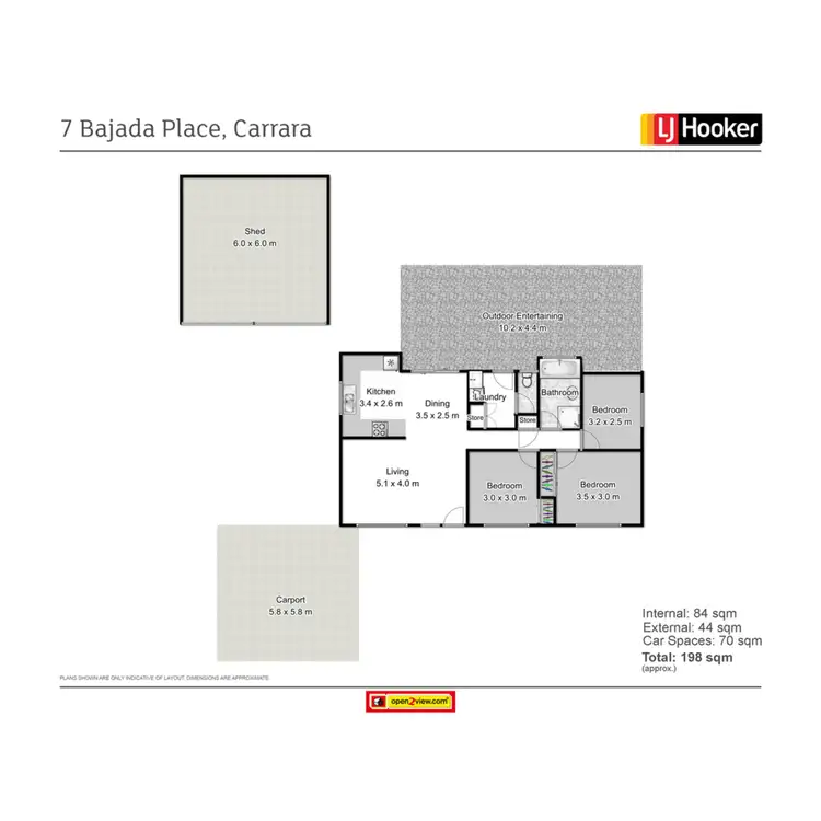 Floorplan of Homely house listing, 7 Bajada Place, Carrara QLD 4211