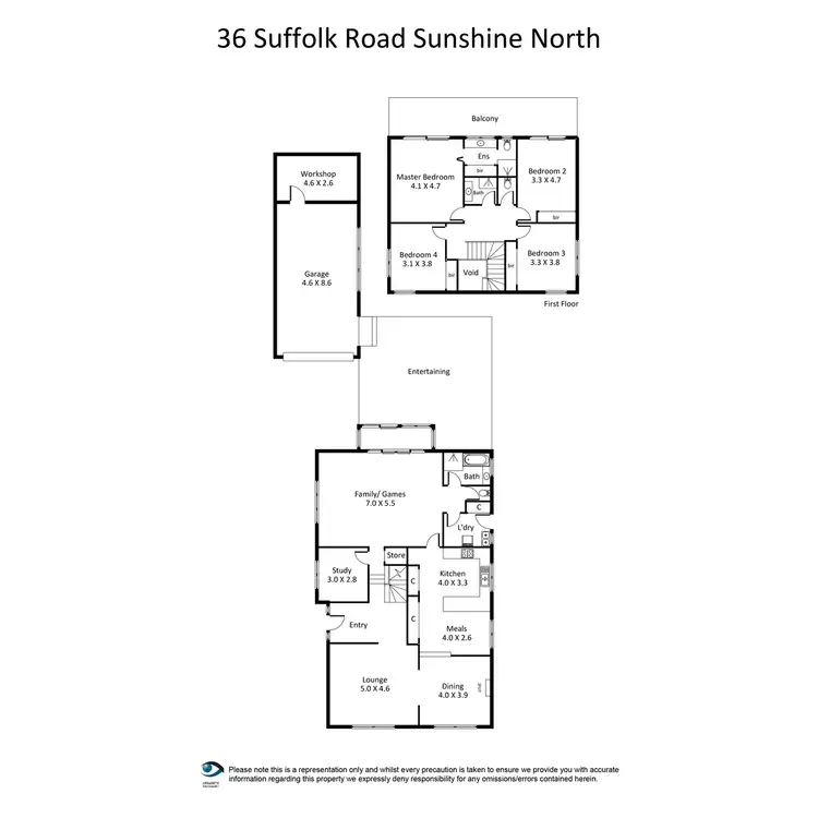 Floorplan of Homely house listing, 36 Suffolk Road, Sunshine North VIC 3020