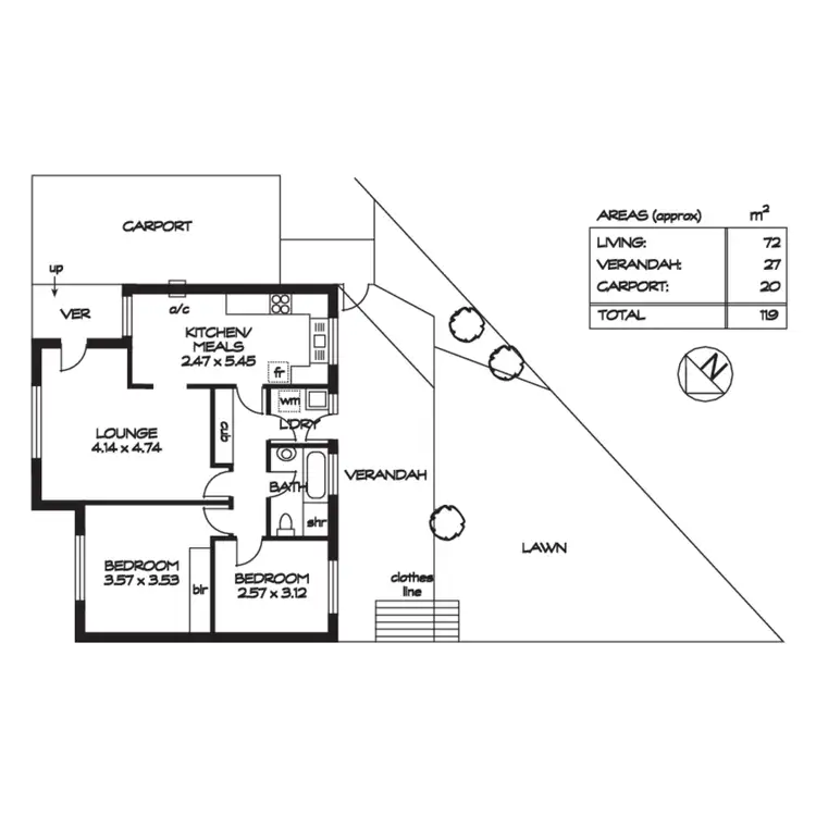 Floorplan of Homely unit listing, 8/7 David Street, Pooraka SA 5095