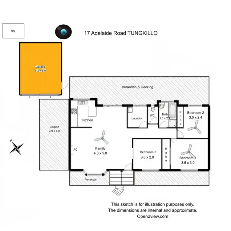 Floorplan of Homely house listing, 17 Adelaide Road, Tungkillo SA 5236