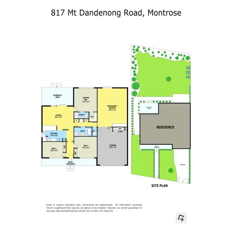 Floorplan of Homely house listing, 817 Mt Dandenong Road, Montrose VIC 3765