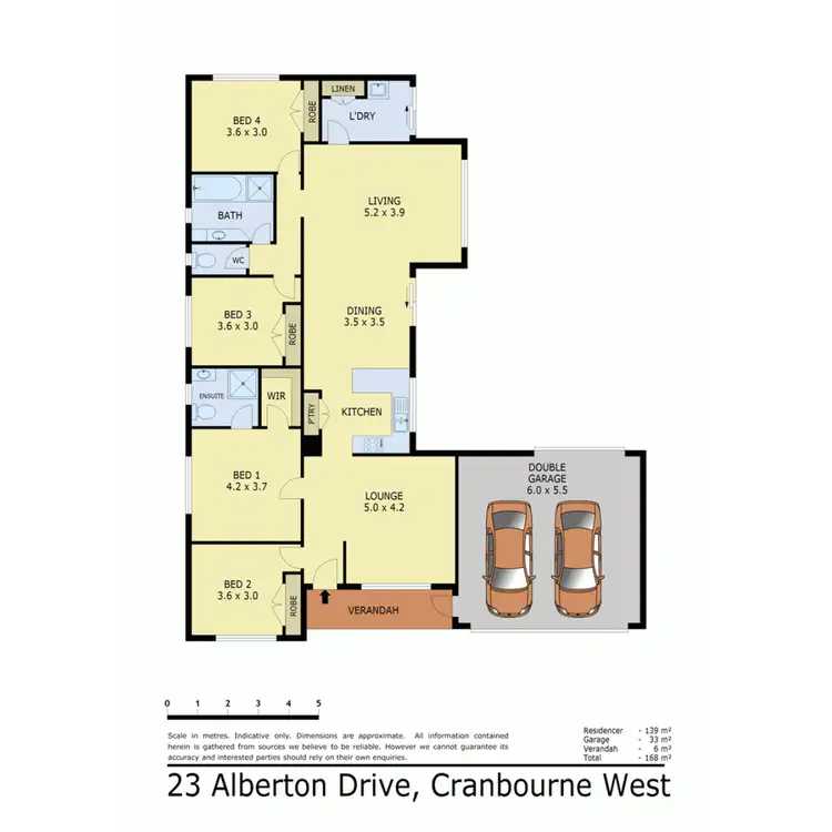 Floorplan of Homely house listing, 23 Alberton Drive, Cranbourne West VIC 3977
