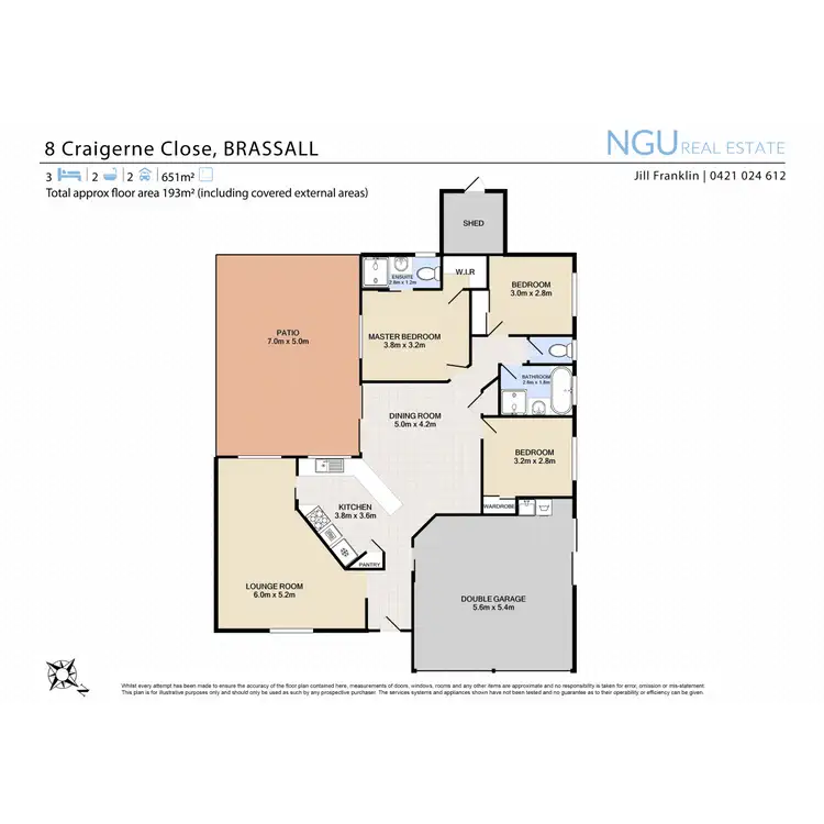 Floorplan of Homely house listing, 8 Craigerne Close, Brassall QLD 4305