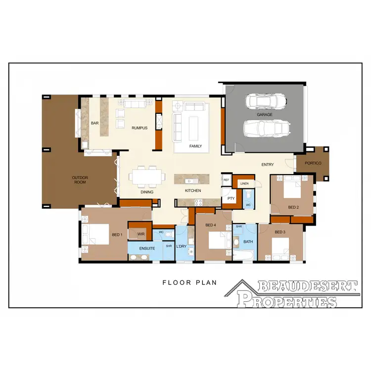 Floorplan of Homely house listing, 75 Panorama Drive, Beaudesert QLD 4285
