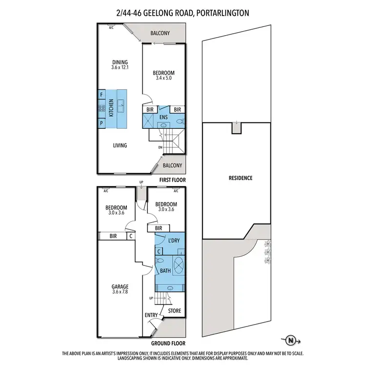 Floorplan of Homely unit listing, 2/44-46 Geelong Road, Portarlington VIC 3223