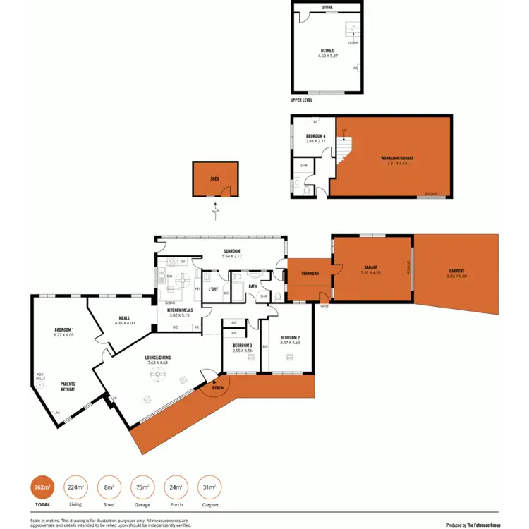 Floorplan of Homely house listing, 1a Perry Lane, Eden Hills SA 5050