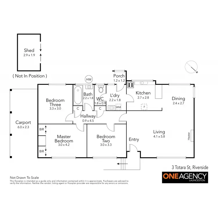 Floorplan of Homely house listing, 3 Totara Street, Riverside TAS 7250