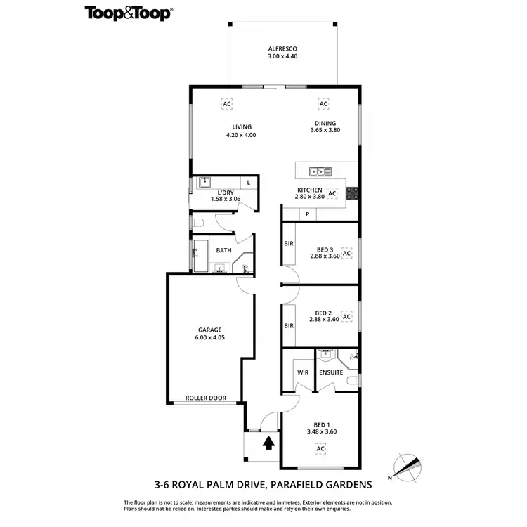 Floorplan of Homely house listing, 6B Royal Palm Drive, Parafield Gardens SA 5107