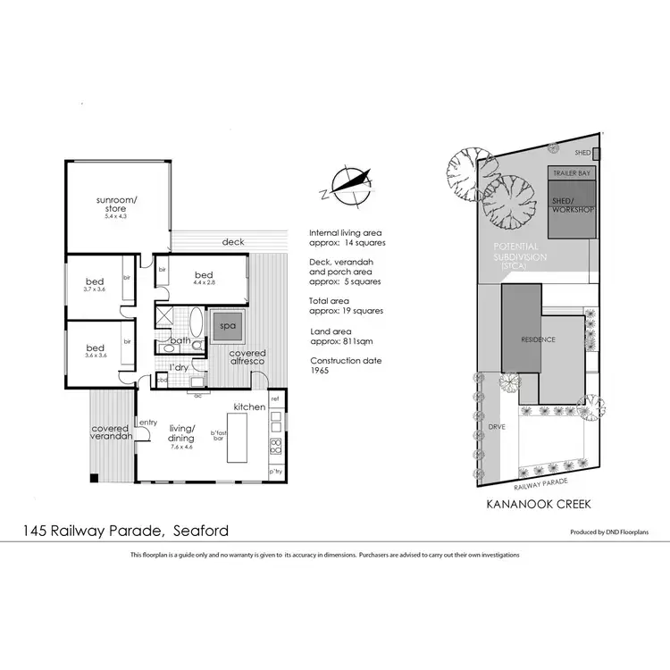 Floorplan of Homely house listing, 145 Railway Parade, Seaford VIC 3198