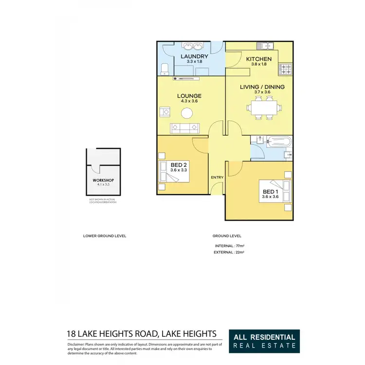 Floorplan of Homely house listing, 18 Lake Heights Road, Lake Heights NSW 2502
