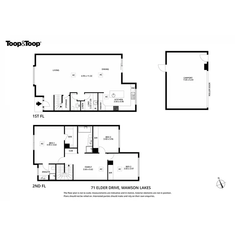 Floorplan of Homely townhouse listing, 71 Elder Drive, Mawson Lakes SA 5095
