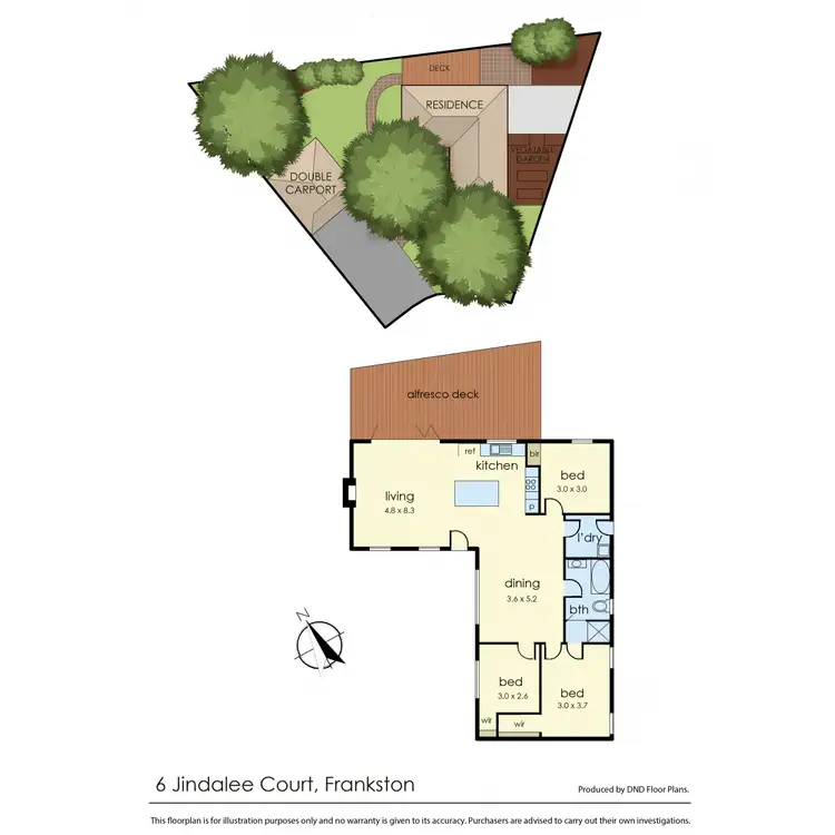 Floorplan of Homely house listing, 6 Jindalee Court, Frankston VIC 3199
