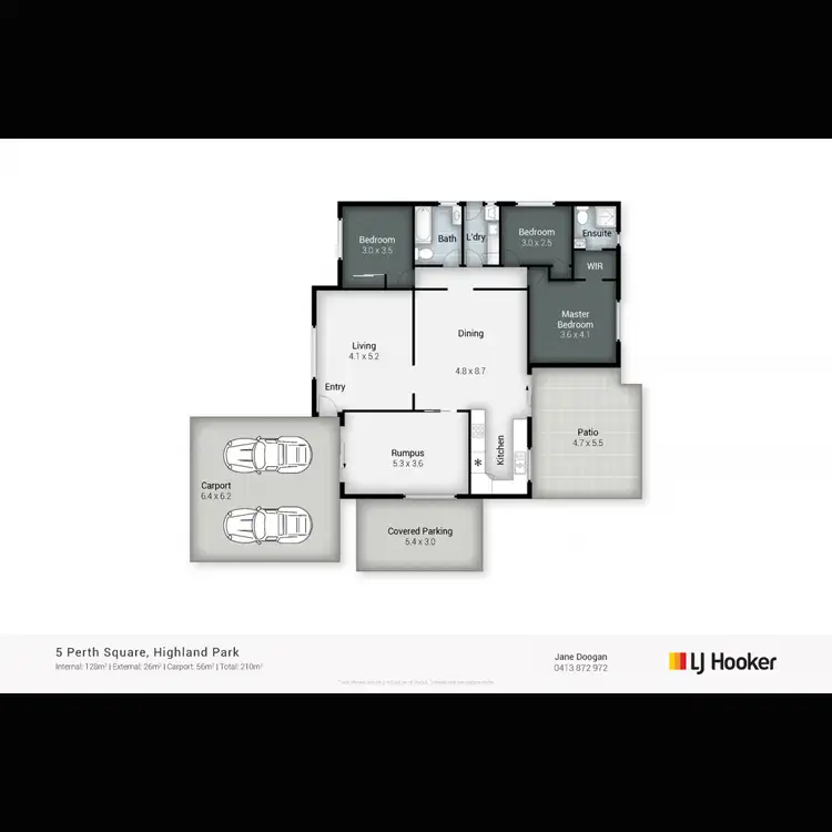 Floorplan of Homely house listing, 5 Perth Square, Highland Park QLD 4211