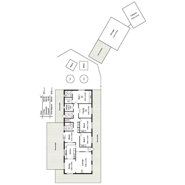 Floorplan of Homely house listing, 8 Martha Street, Birdwood SA 5234