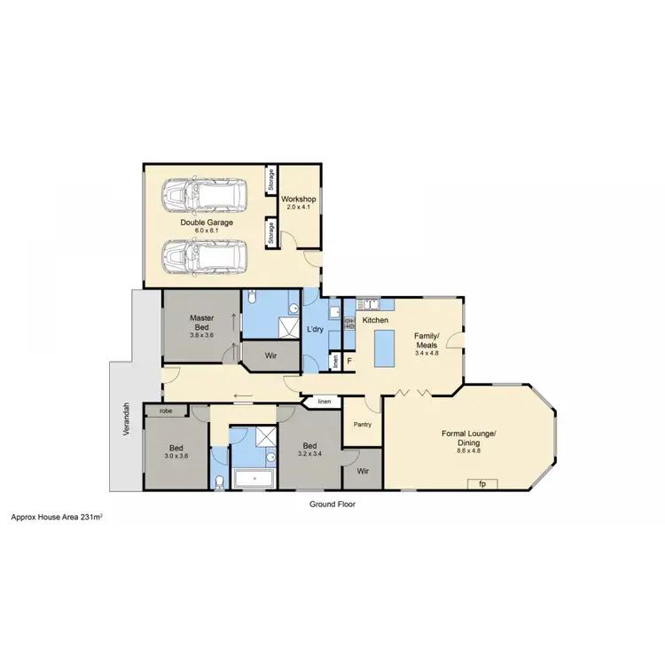 Floorplan of Homely house listing, 100 Palm Tree Drive, Safety Beach VIC 3936