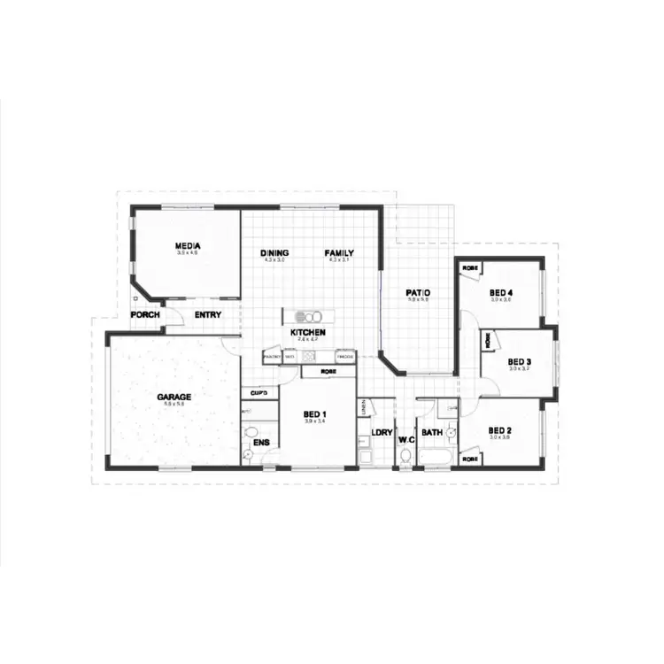 Floorplan of Homely house listing, 8 Sunpoint Way, Calliope QLD 4680