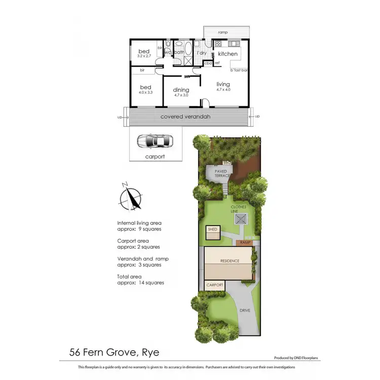 Floorplan of Homely house listing, 56 Fern Grove, Rye VIC 3941