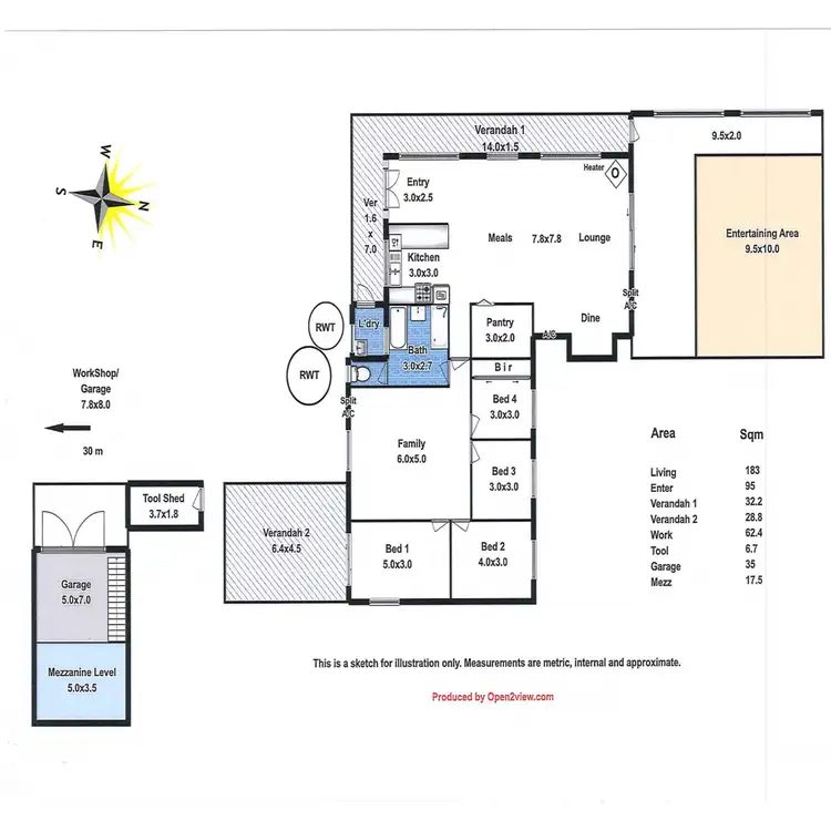 Floorplan of Homely house listing, 196 Thiele Road, Pompoota SA 5238