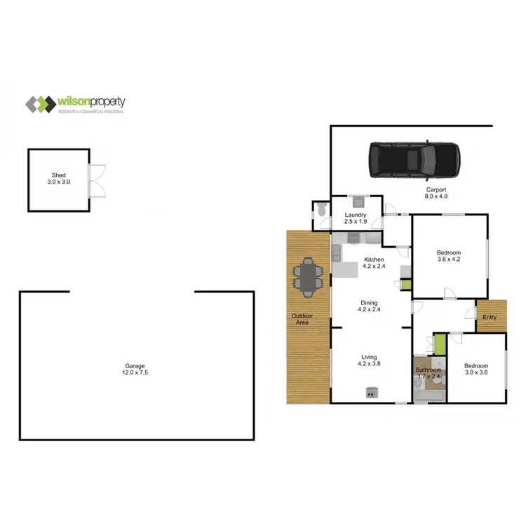 Floorplan of Homely house listing, 13 Goodwin Street, Toongabbie VIC 3856