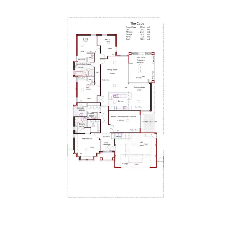 Floorplan of Homely house listing, 3 Brigantine Drive, Jindalee WA 6036
