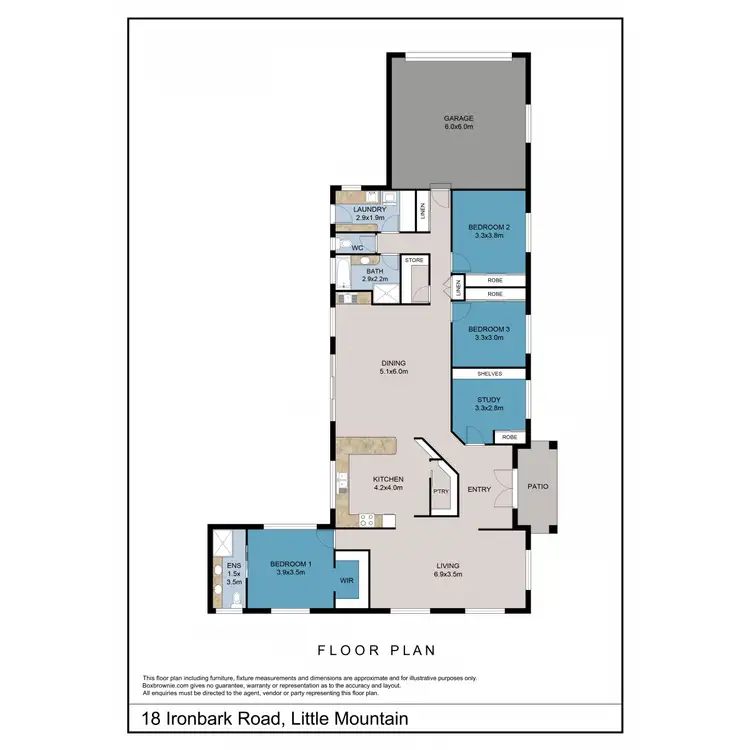 Floorplan of Homely house listing, 18 Ironbark Road, Little Mountain QLD 4551