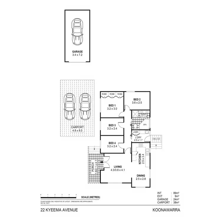 Floorplan of Homely house listing, 22 Kyeema Avenue, Koonawarra NSW 2530