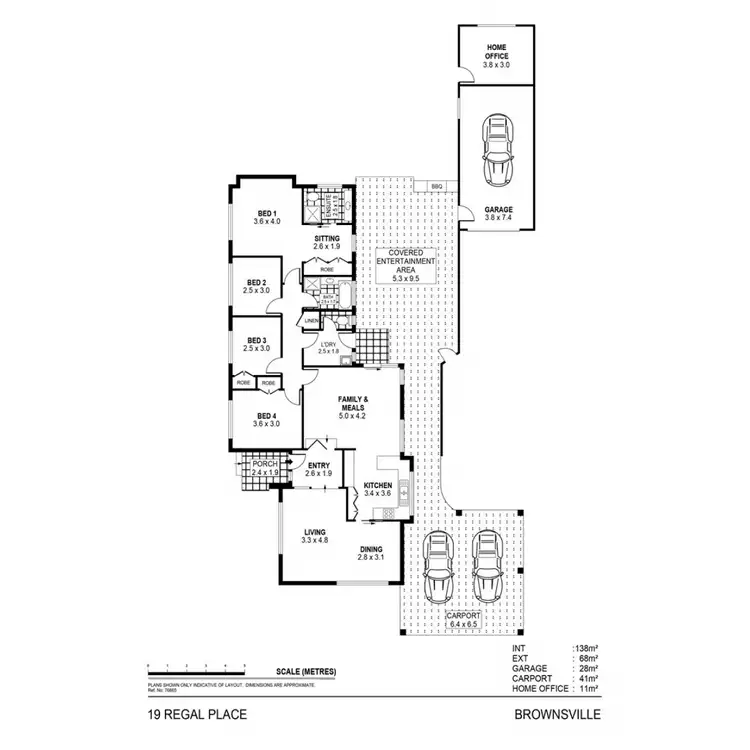 Floorplan of Homely house listing, 19 Regal Place, Brownsville NSW 2530