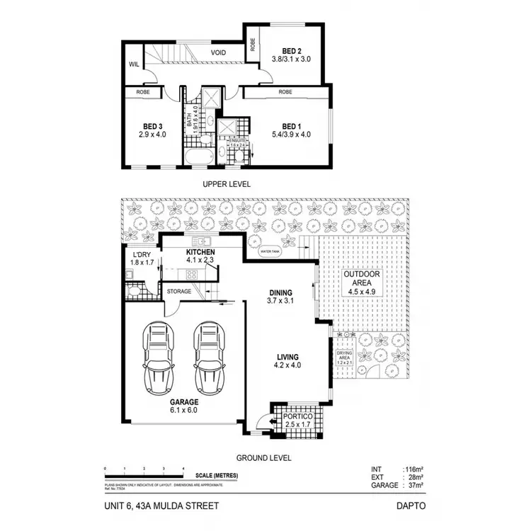 Floorplan of Homely townhouse listing, 6/43A Mulda Street, Dapto NSW 2530