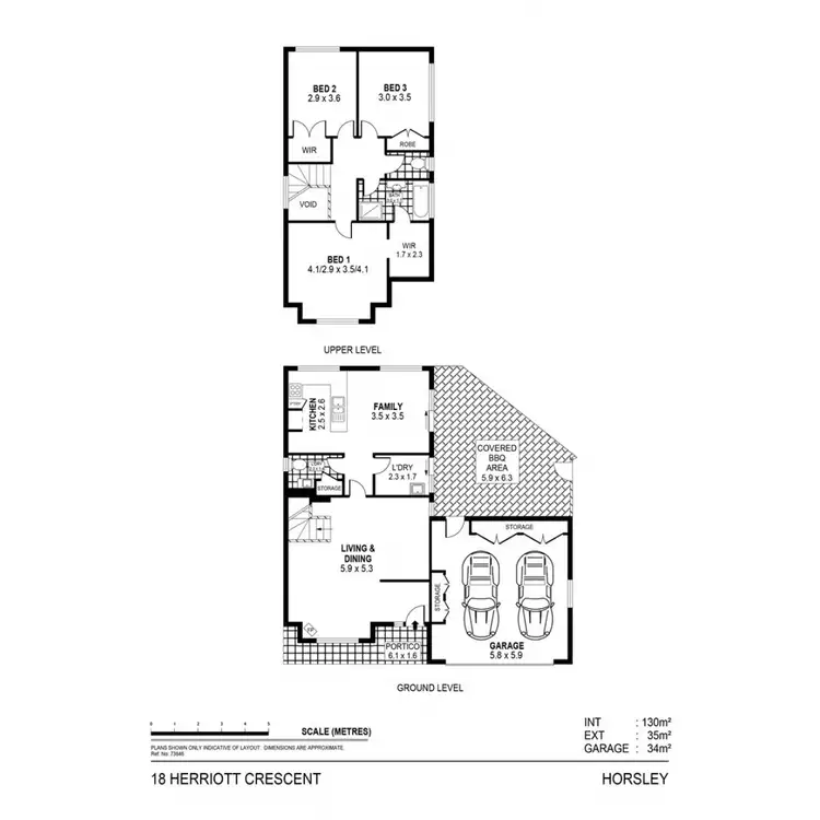 Floorplan of Homely house listing, 18 Herriott Crescent, Horsley NSW 2530