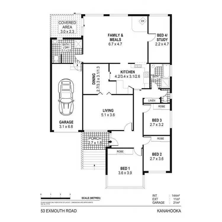 Floorplan of Homely house listing, 53 Exmouth Road, Kanahooka NSW 2530