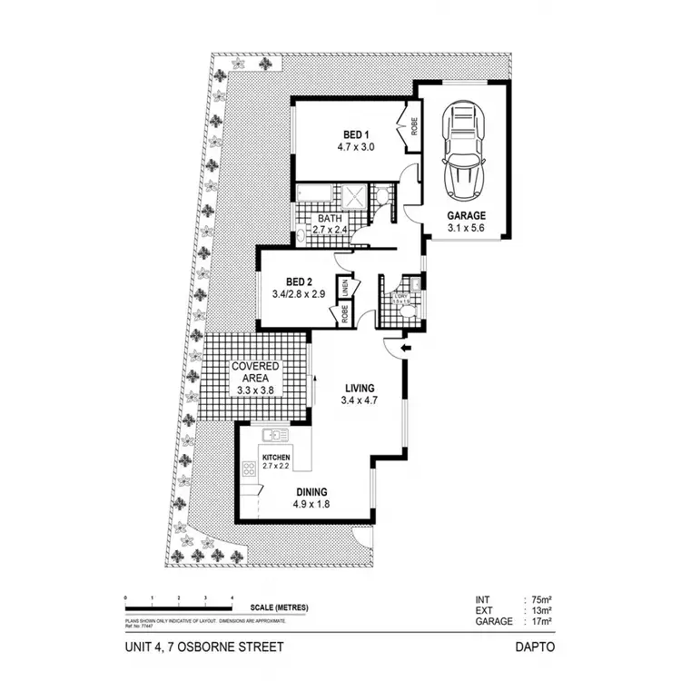 Floorplan of Homely villa listing, 4/7 Osborne Street, Dapto NSW 2530